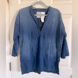 Free City denim tunic top